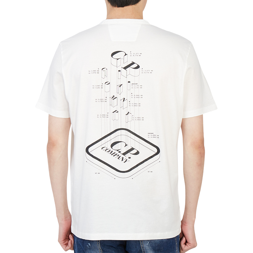 씨피컴퍼니(CP COMPANY) 메트로폴리스 그래픽 남자 반팔티셔츠미드웨이트핏 12CMTS192A 005100W 103