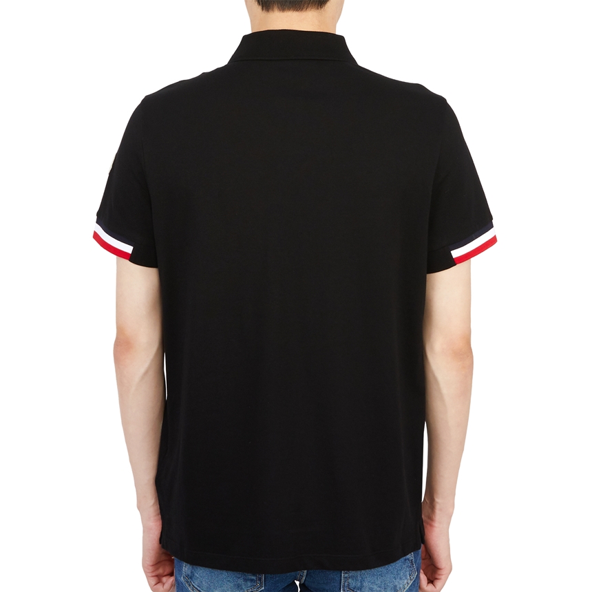 몽클레어(MONCLER) 트리컬러 악센트 남자 폴로 반팔티셔츠 8A00023 899P0 999