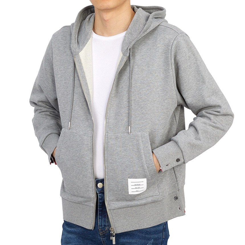 톰브라운(THOM BROWNE) 톰브라운 남성 후드 집업 가디건 MJT153A 03377 055 MJT153A 03377 055