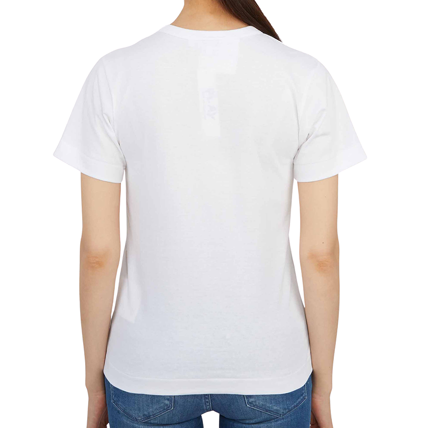 꼼데가르송(COMME DES GARCONS) 플레이 로고 여자 반팔티셔츠 AZ T067 051 1