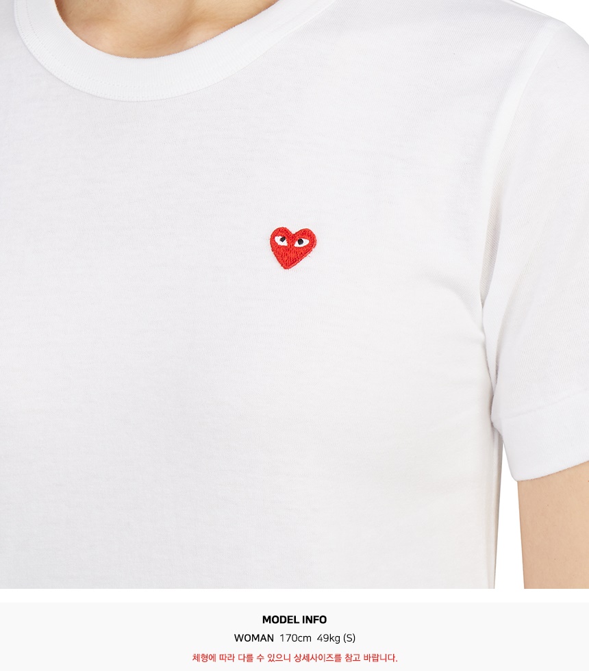 꼼데가르송(COMME DES GARCONS) 레드와펜 여성 반팔티셔츠 AZ T303 051 2
