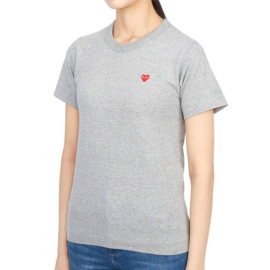 꼼데가르송(COMME DES GARCONS) 미니 레드하트와펜 여자 반팔티셔츠 AZ T305 051 1