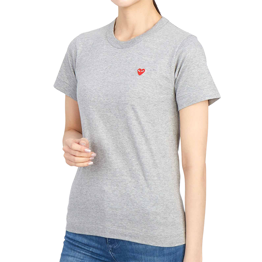 꼼데가르송(COMME DES GARCONS) 미니 레드하트와펜 여자 반팔티셔츠 AZ T305 051 1