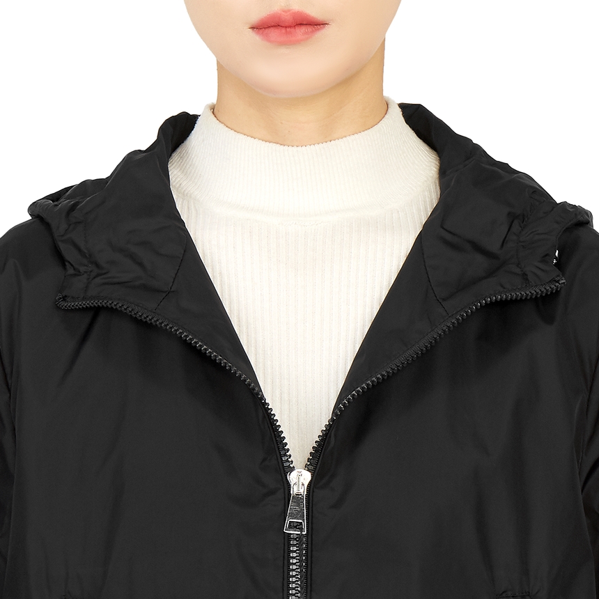 몽클레어(MONCLER) 보이사르드 여자 후드 레인 자켓 1A00097 539YH 999