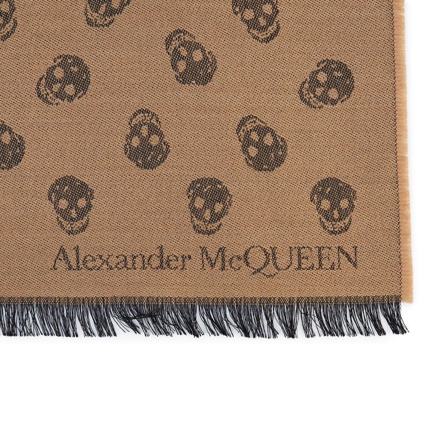 알렉산더맥퀸(ALEXANDER MCQUEEN) 스컬 공용 울 실크 머플러 557705 4617Q 9860