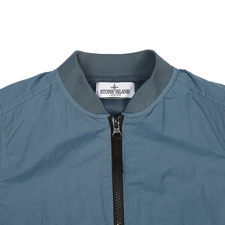 스톤아일랜드키즈(STONE ISLAND KIDS) 와펜 키즈 봄버 자켓 (성인착용가능) 761640430 V0046 10A12A