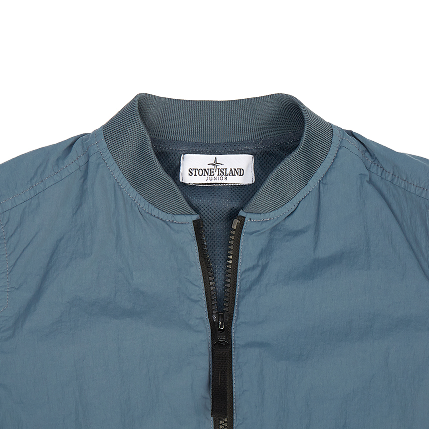 스톤아일랜드키즈(STONE ISLAND KIDS) 와펜 키즈 봄버 자켓 (성인착용가능) 761640430 V0046 10A12A