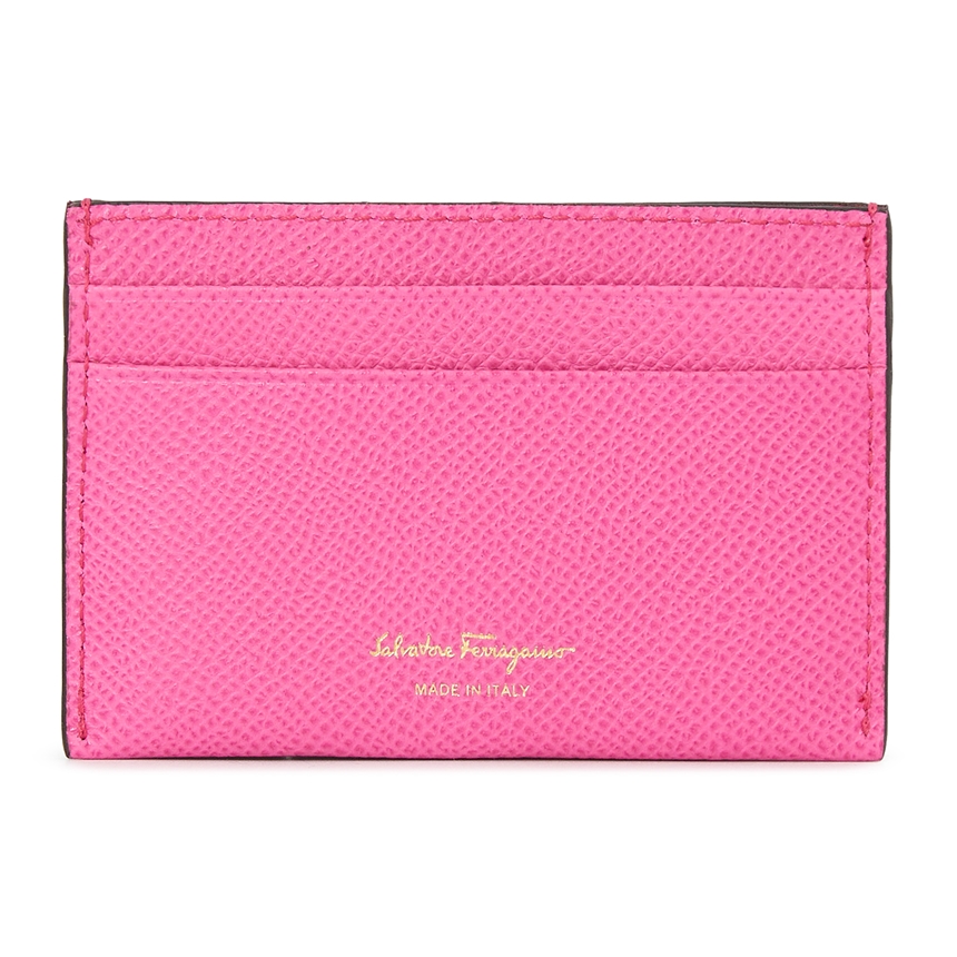 페라가모(FERRAGAMO) 더블 간치니 여자 명함/카드지갑 22 0007 HOT PINK 0750042