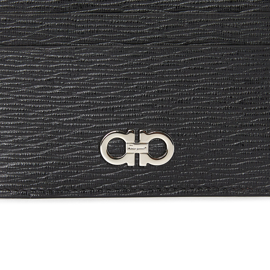 페라가모(FERRAGAMO) 더블 간치니 남자 명함/카드지갑 66 A387 NERO 0704957