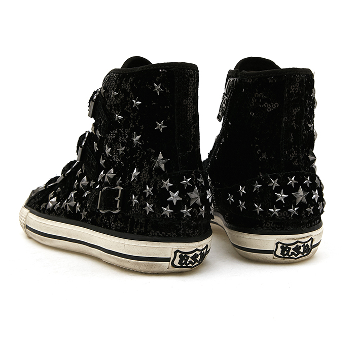 아쉬(ASH) 여자 스니커즈 버트 비스 하이탑 VERTUE BIS BLACK