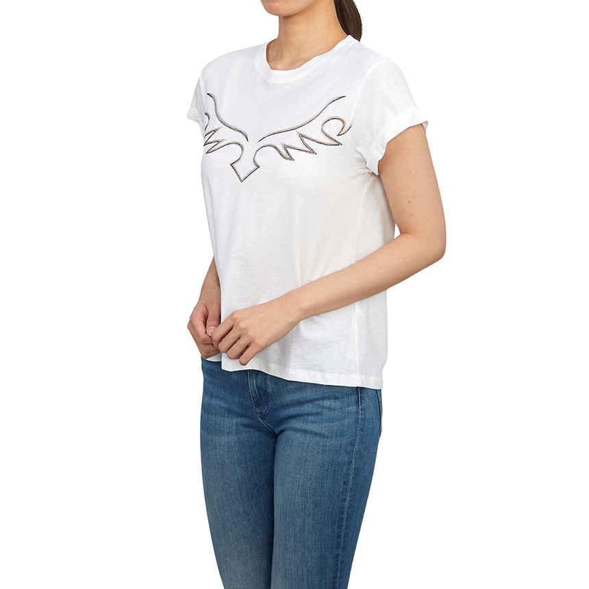 올세인츠(All Saints) 여성 반팔티셔츠 WM583Z WHITE