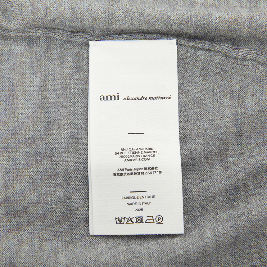 아미(AMI) 여성 반팔 가디건 FKC387 KN0039 0504