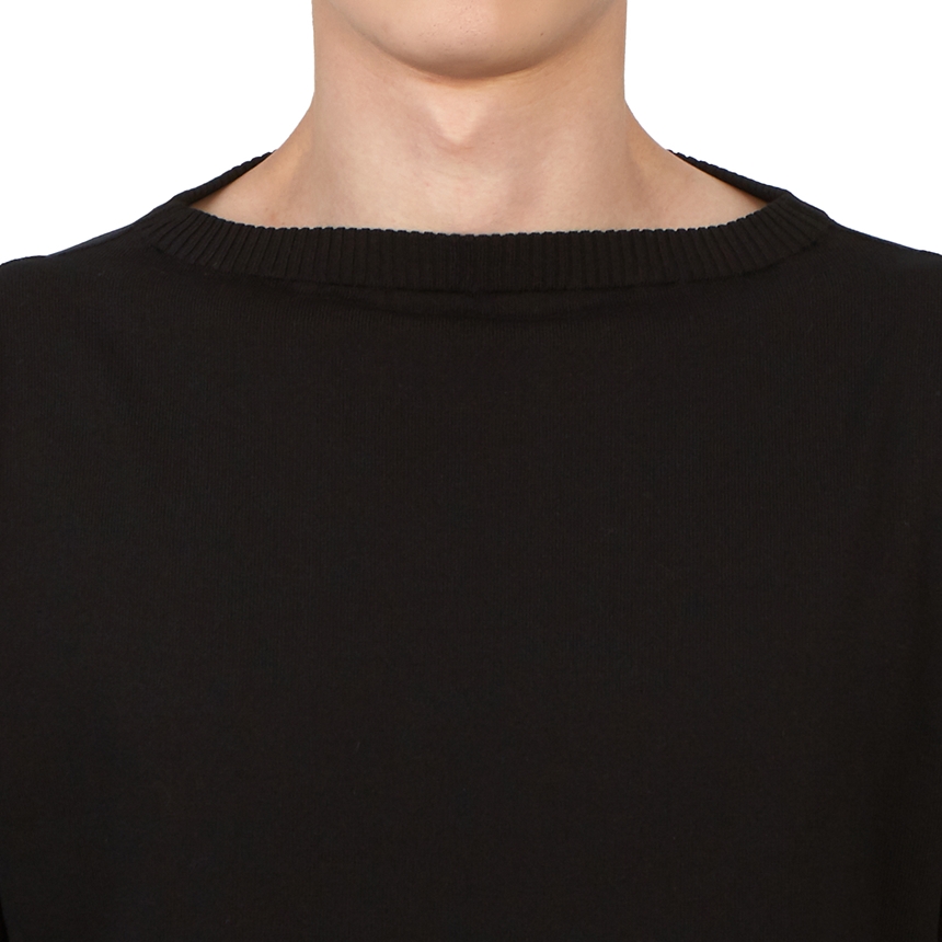 안데르센 안데르센(ANDERSEN ANDERSEN) 남성 반팔 니트 BOATSMAN SHORT BLACK