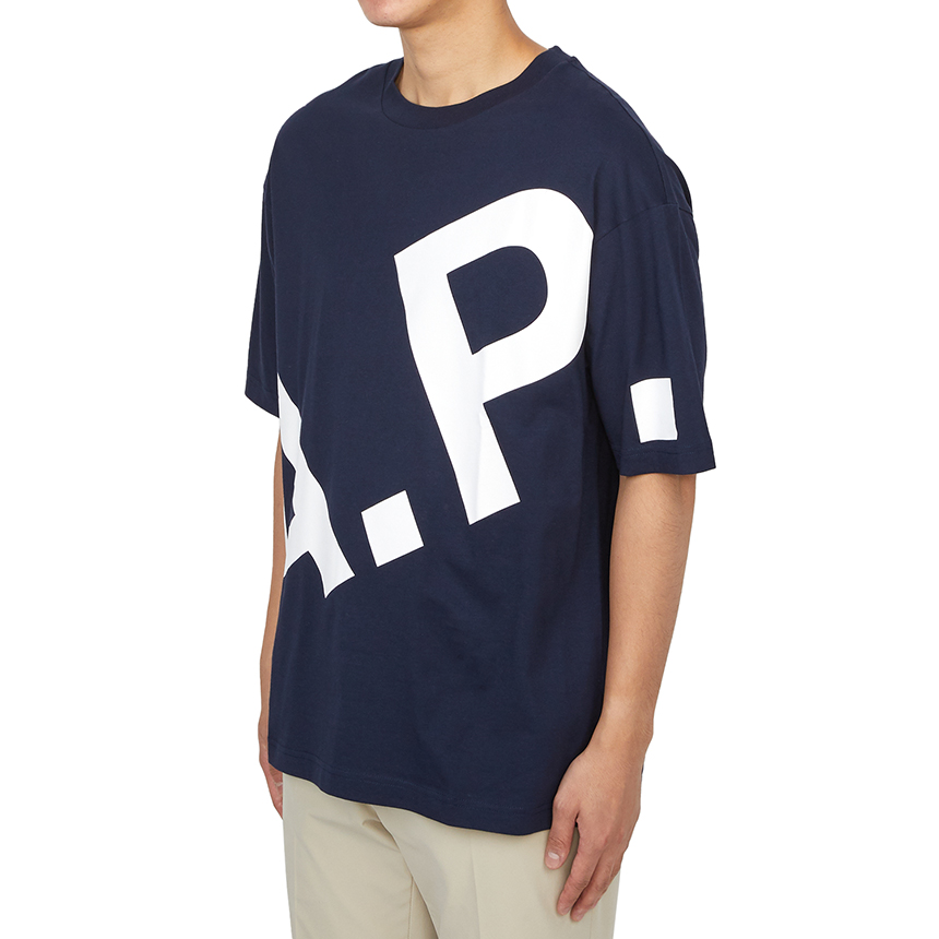 아페쎄(APC) 리산드레 반팔티셔츠 (남여공용) COFBT M26341 IAK DARK NAVY