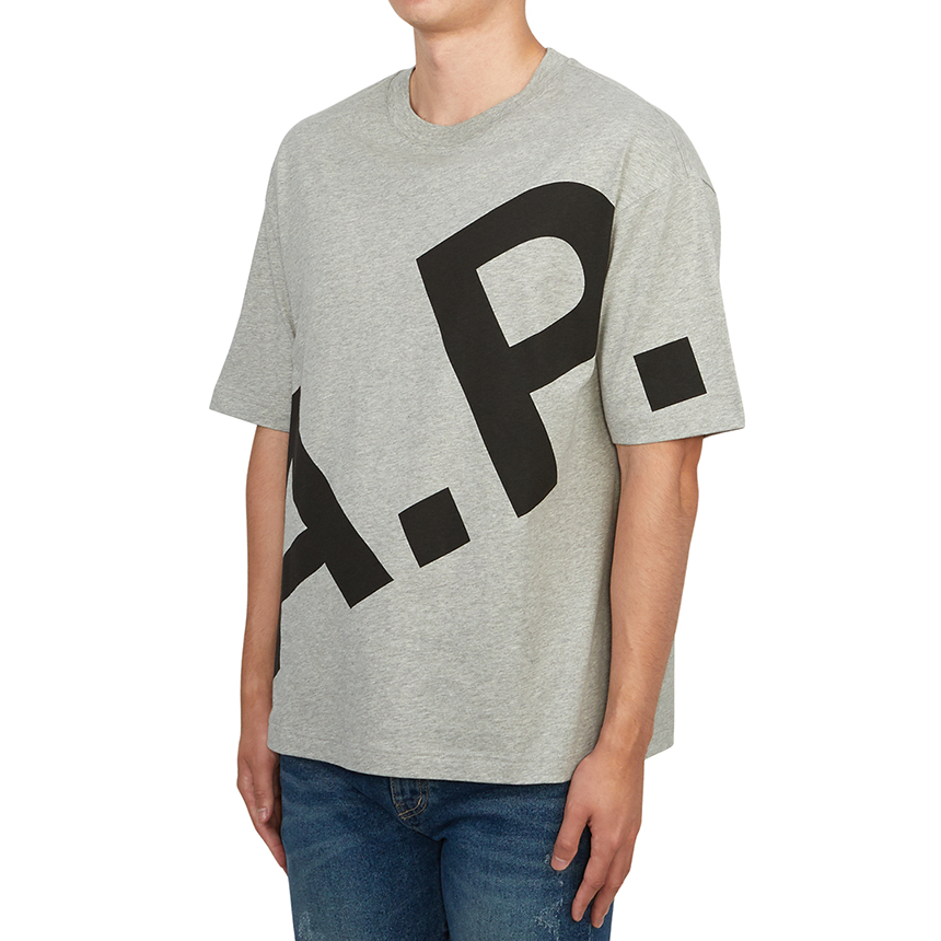 아페쎄(APC) 리산드레 반팔티셔츠 (남여공용) COFBT M26341 PLA GRIS CHINE