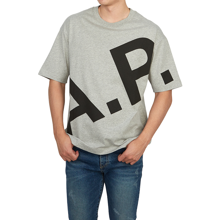 아페쎄(APC) 리산드레 반팔티셔츠 (남여공용) COFBT M26341 PLA GRIS CHINE