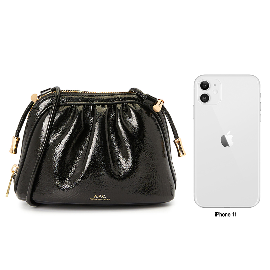 아페쎄(A.P.C.) 니논 스몰 드로스트링 여자 숄더백 PUABA F61765 LZZ NOIR