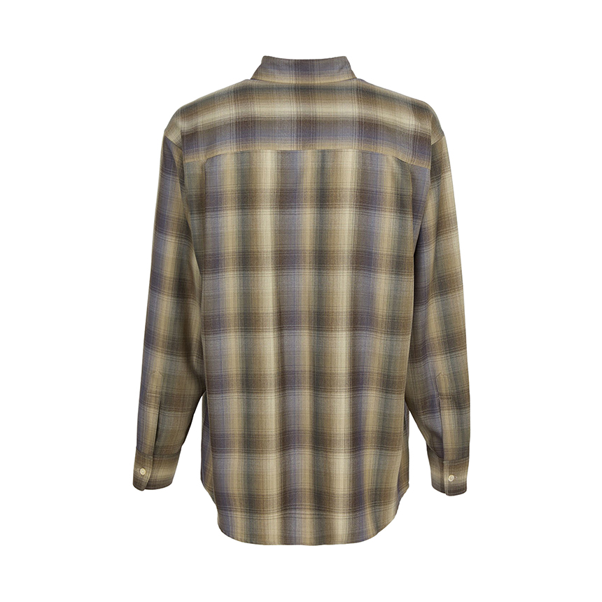 오라리(AURALEE) 체크 남성 셔츠 A25AS01LC BROWN BLUE