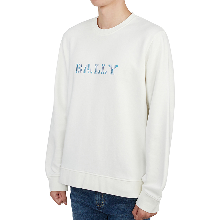 발리(BALLY) 로고 남자 긴팔 맨투맨 티셔츠 M5BA845F 101