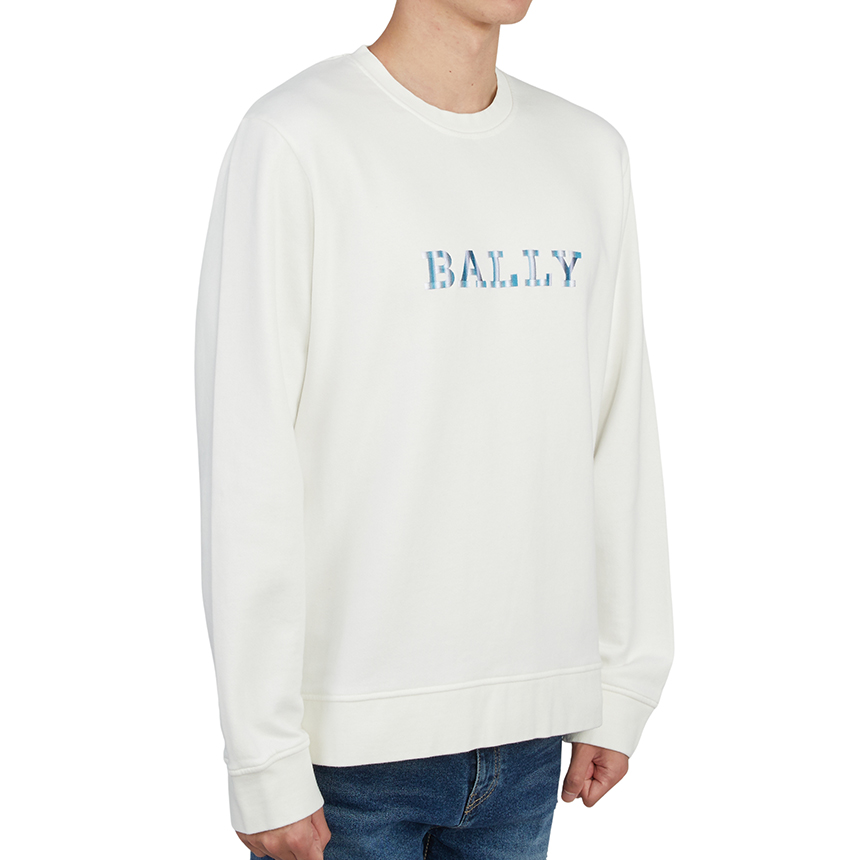 발리(BALLY) 로고 남자 긴팔 맨투맨 티셔츠 M5BA845F 101