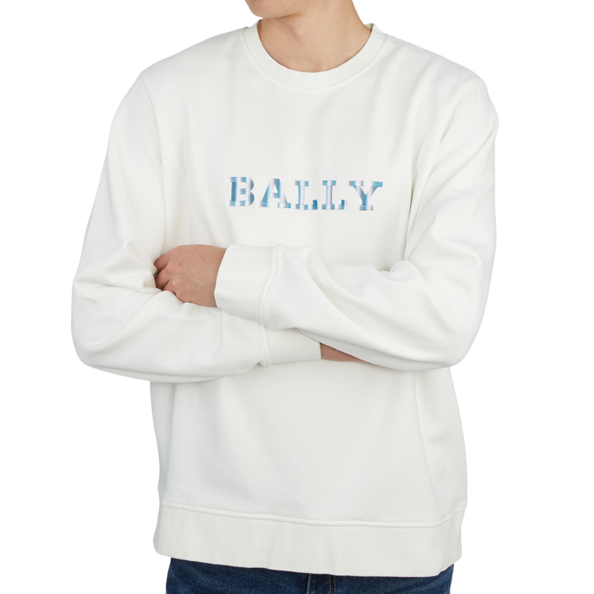 발리(BALLY) 로고 남자 긴팔 맨투맨 티셔츠 M5BA845F 101