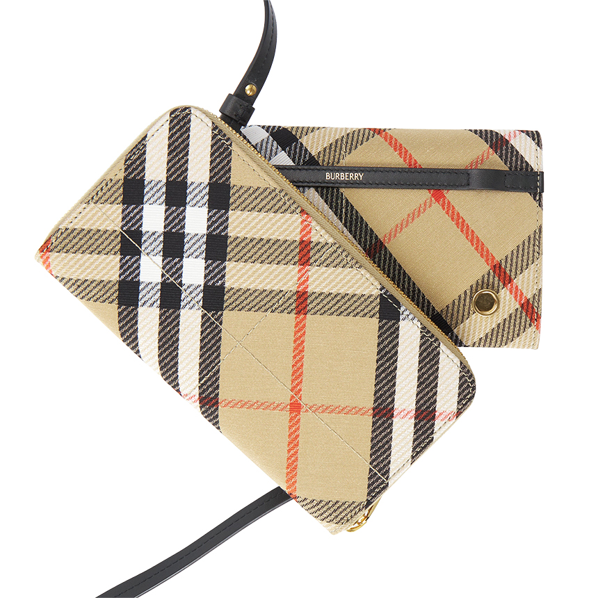 버버리(BURBERRY) 체크 여성 파우치 숄더백 8103375
