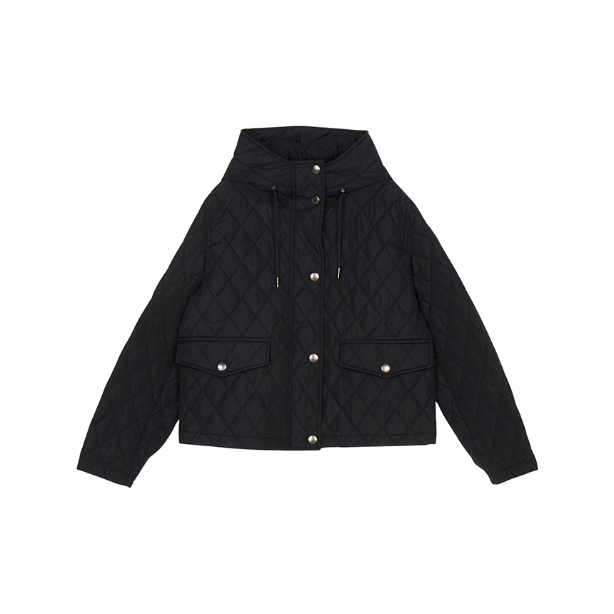 버버리(BURBERRY) 팸브룩 여성 크롭 후드 퀼팅 자켓 8110329
