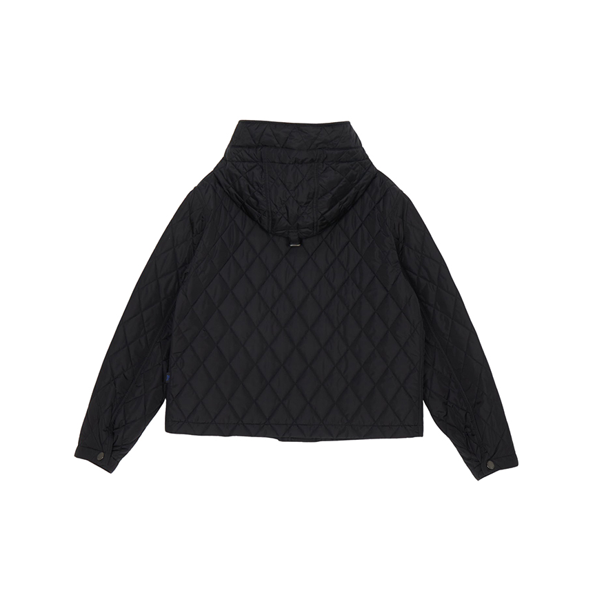 버버리(BURBERRY) 팸브룩 여성 크롭 후드 퀼팅 자켓 8110329