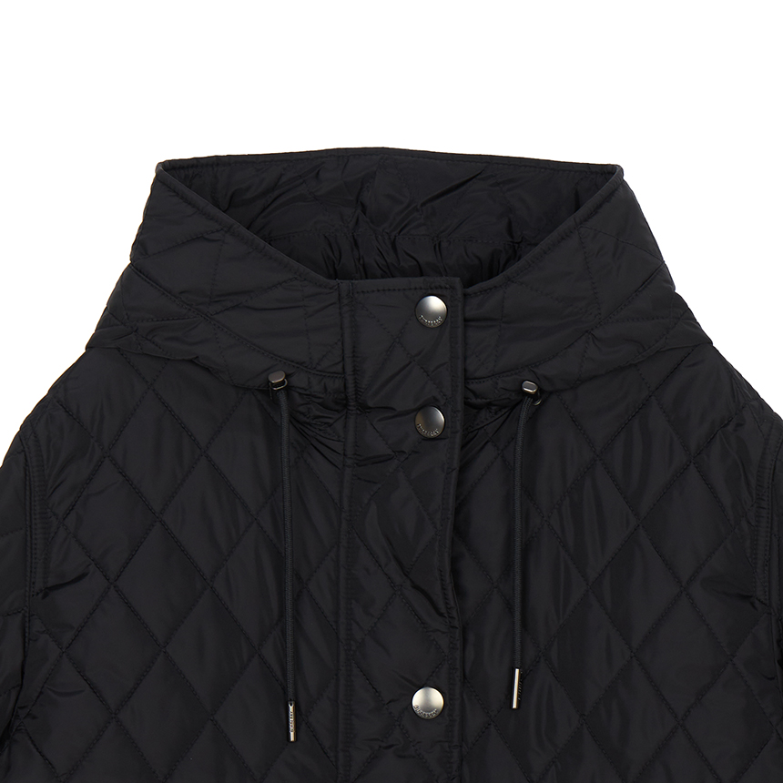 버버리(BURBERRY) 팸브룩 여성 크롭 후드 퀼팅 자켓 8110329