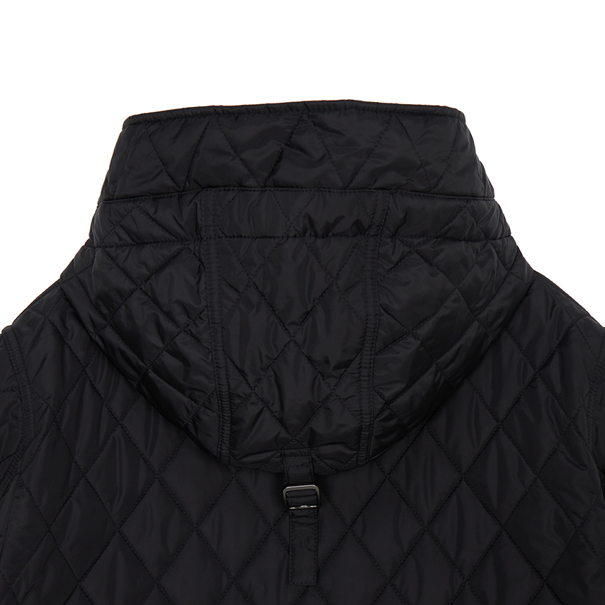 버버리(BURBERRY) 팸브룩 여성 크롭 후드 퀼팅 자켓 8110329