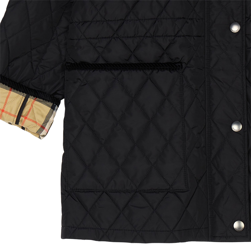 버버리(BURBERRY) 브롬리 여성 후드 퀼팅 자켓 8110531