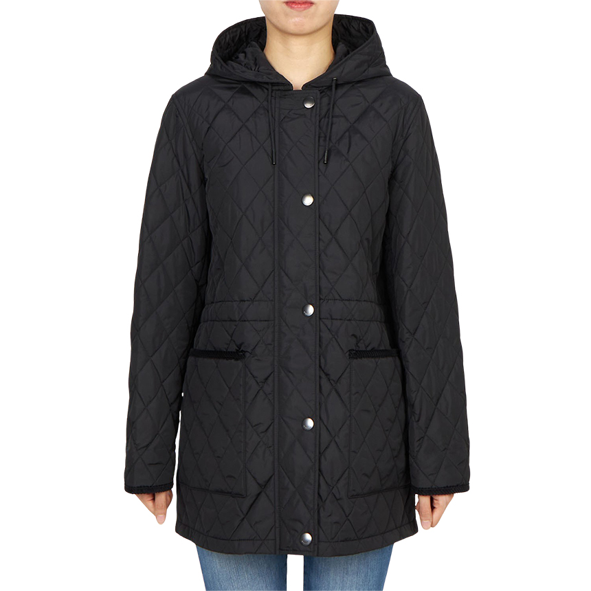 버버리(BURBERRY) 브롬리 여성 후드 퀼팅 자켓 8110531