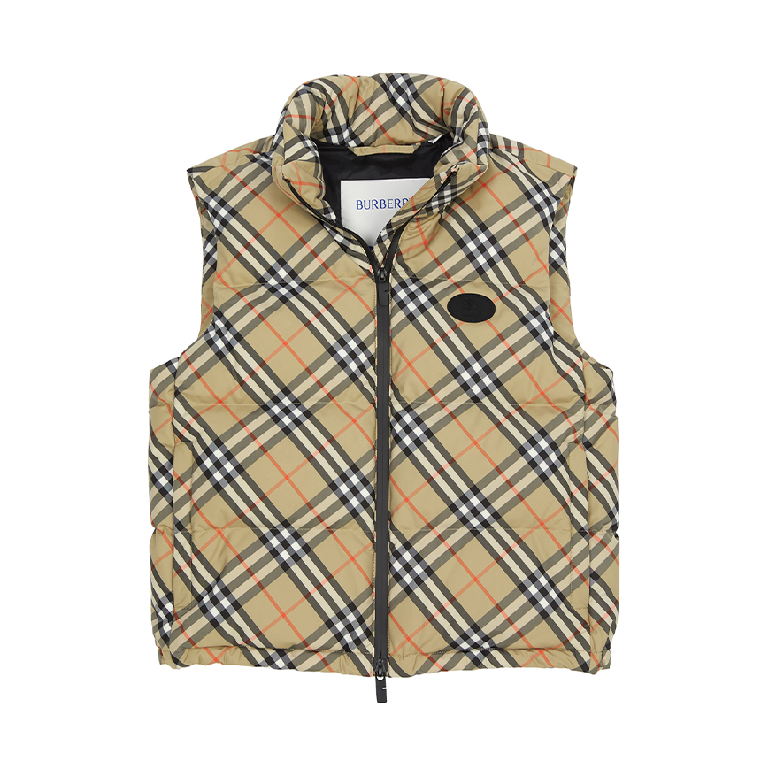 버버리(BURBERRY) 체크 여성 패딩 조끼 8113139