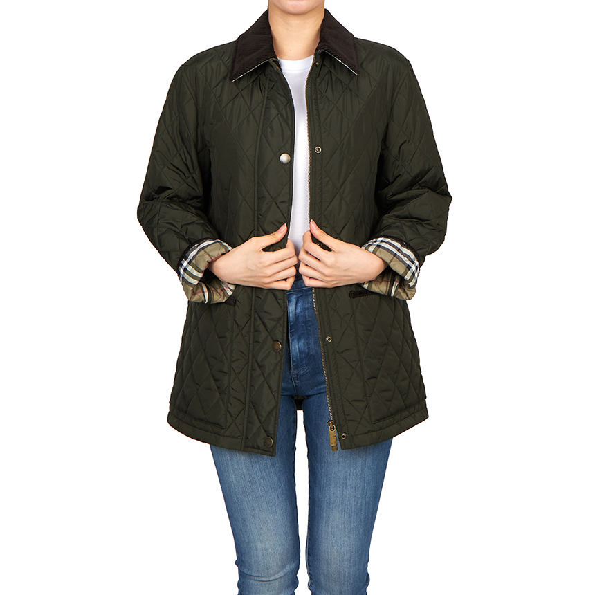 버버리(BURBERRY) 브로드웨이 여성 퀼팅 반 자켓 8113591