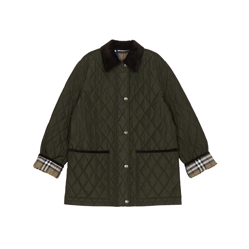버버리(BURBERRY) 브로드웨이 여성 퀼팅 반 자켓 8113591