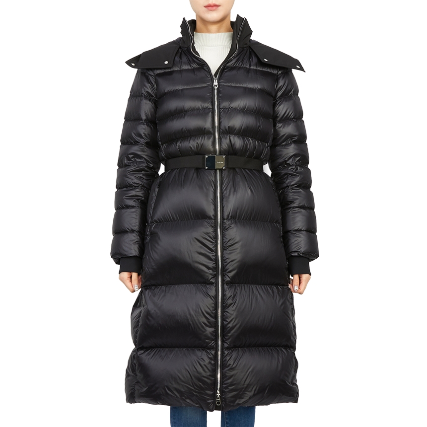 버버리(BURBERRY) 여자 후드 패딩 롱 코트 슬림핏 BURNISTON 8057843 A1189