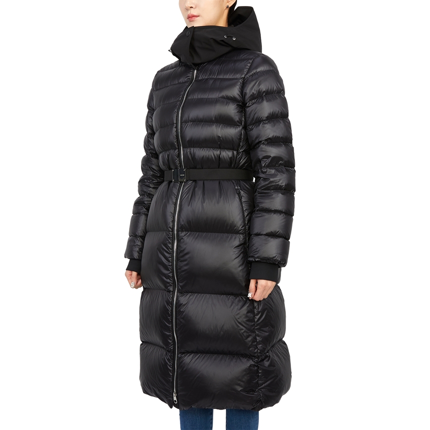 버버리(BURBERRY) 여자 후드 패딩 롱 코트 슬림핏 BURNISTON 8057843 A1189