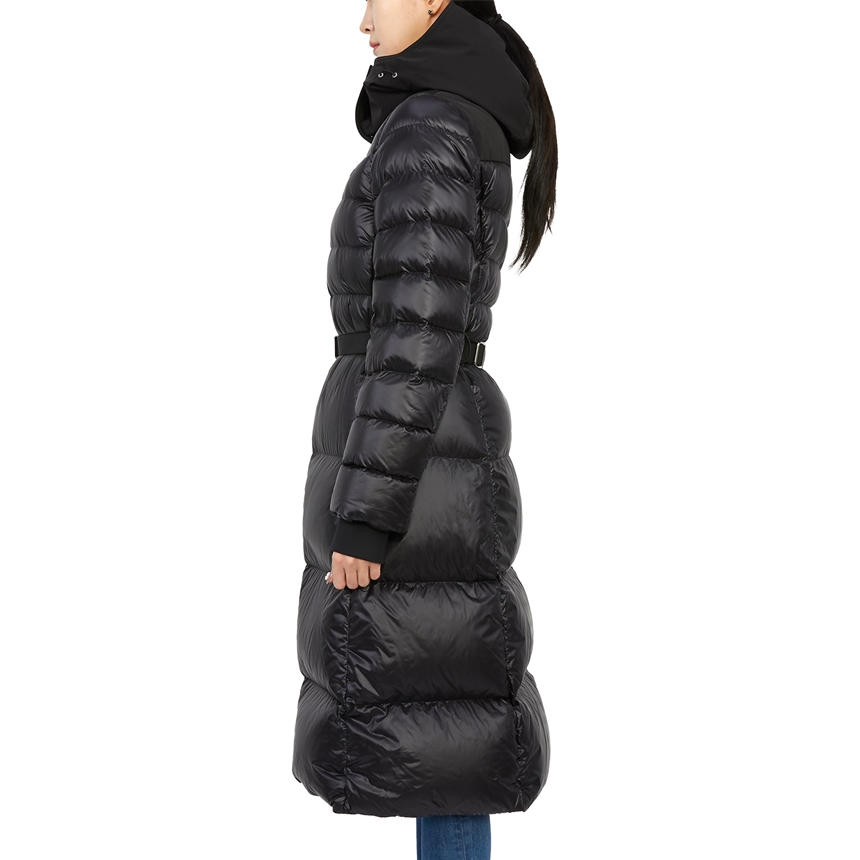 버버리(BURBERRY) 여자 후드 패딩 롱 코트 슬림핏 BURNISTON 8057843 A1189