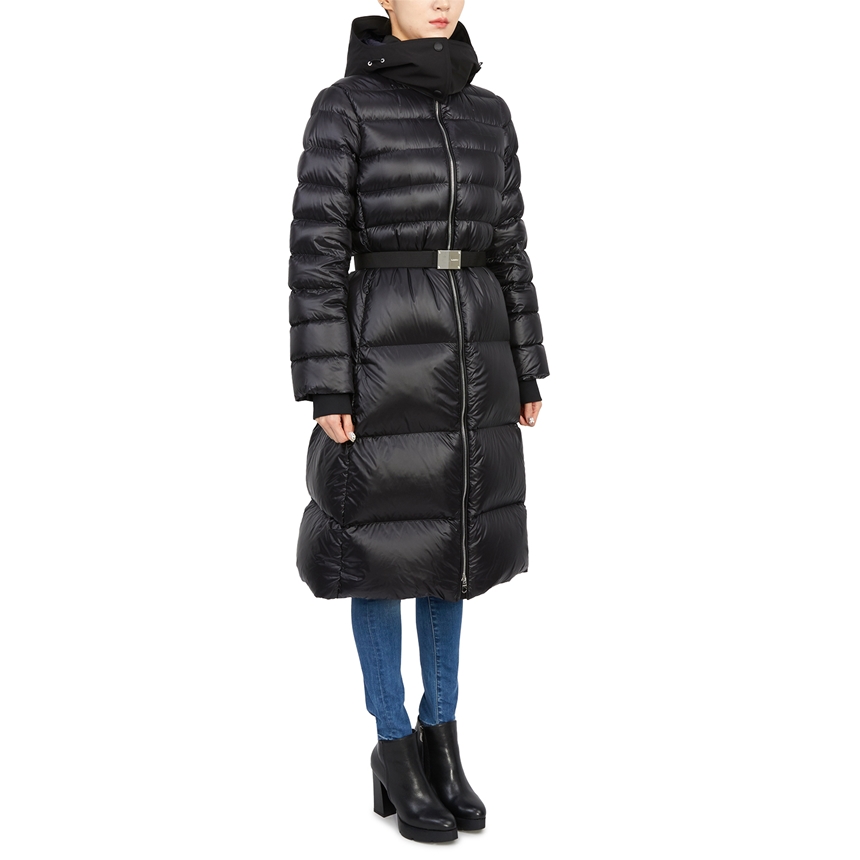 버버리(BURBERRY) 여자 후드 패딩 롱 코트 슬림핏 BURNISTON 8057843 A1189