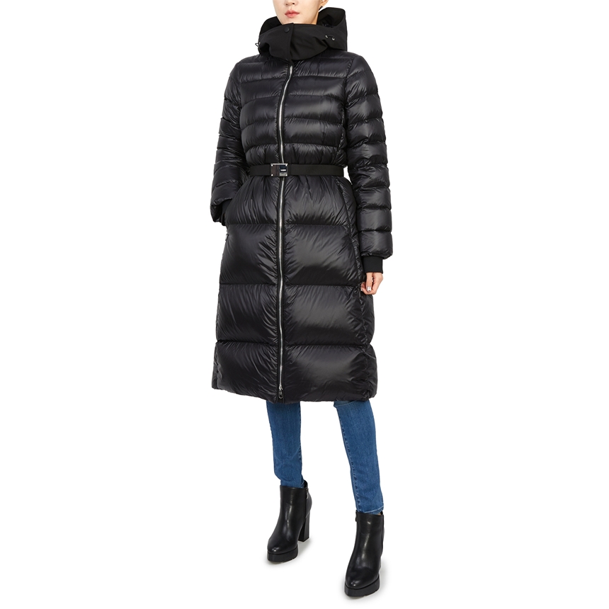 버버리(BURBERRY) 여자 후드 패딩 롱 코트 슬림핏 BURNISTON 8057843 A1189