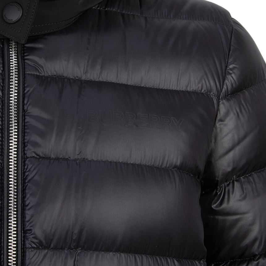 버버리(BURBERRY) 여자 후드 패딩 롱 코트 슬림핏 BURNISTON 8057843 A1189