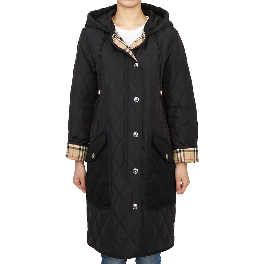버버리(BURBERRY) 퀼팅 여성 패딩 코트 ROXBY 8096351 A1189