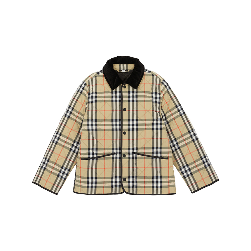 버버리키즈(BURBERRY KIDS) 체크 만조니 퀼팅 자켓 (성인착용가능) 8108500 14Y