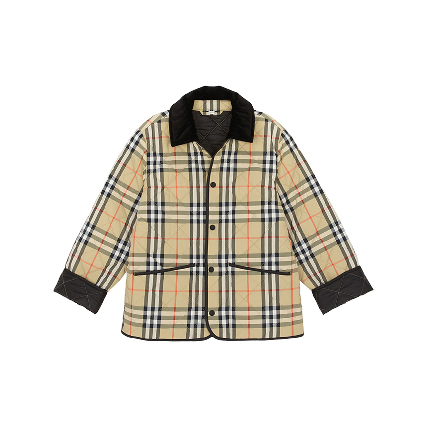 버버리키즈(BURBERRY KIDS) 체크 만조니 퀼팅 자켓 (성인착용가능) 8108500 14Y