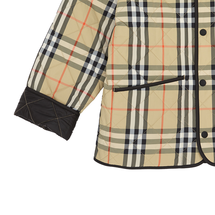 버버리키즈(BURBERRY KIDS) 체크 만조니 퀼팅 자켓 (성인착용가능) 8108500 14Y