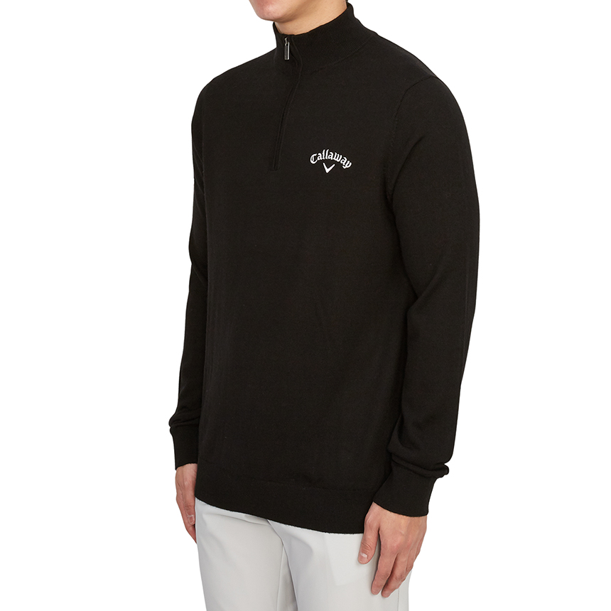 캘러웨이(CALLAWAY) 골프웨어 남성 반집업 니트 CGGF80M1 019