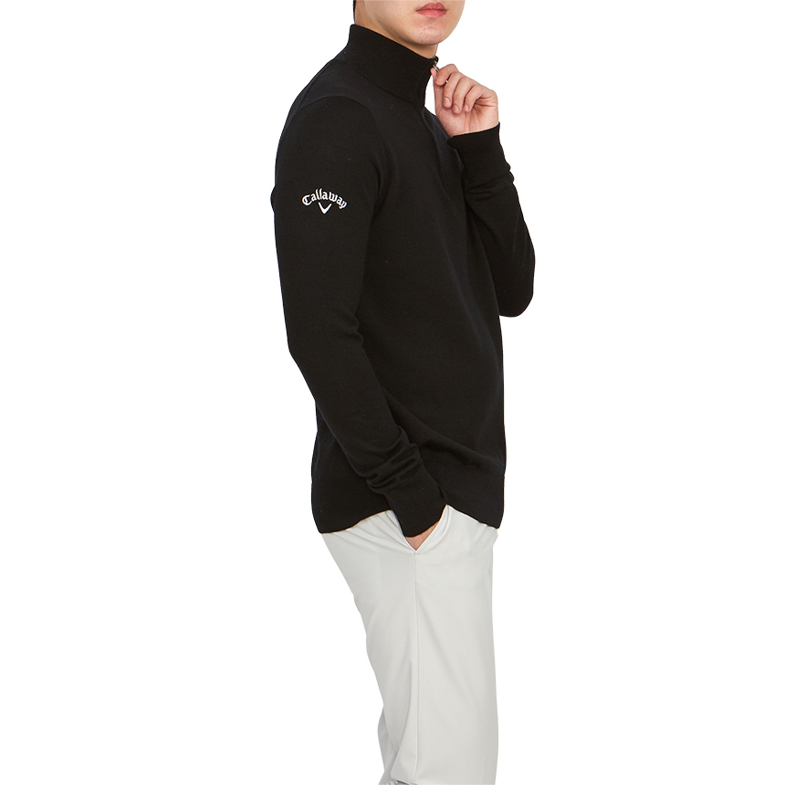 캘러웨이(CALLAWAY) 골프웨어 남성 반집업 니트 CGGS80Z3 001