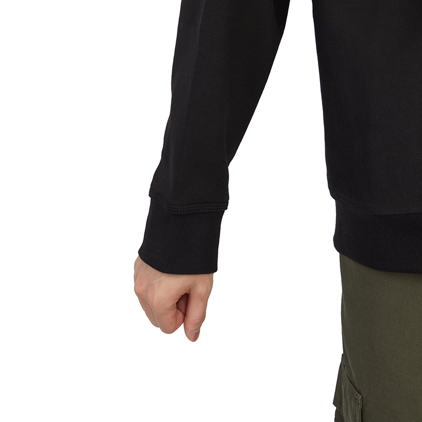 칼하트윕(CARHARTT WIP) 아메리칸 스크립트 반집업 남자 하이넥 기모 긴팔 맨투맨 티셔츠 루즈핏 I027014 89XX