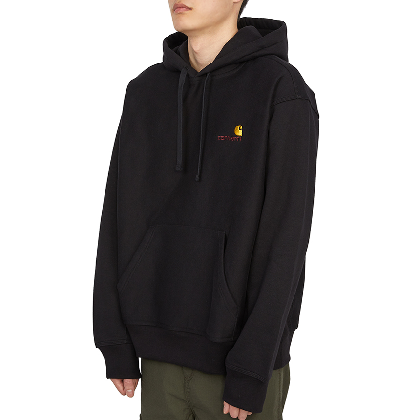 칼하트윕(CARHARTT WIP) 아메리칸 스크립트 남자 후드 기모 긴팔 맨투맨 티셔츠 루즈핏 I028279 89XX