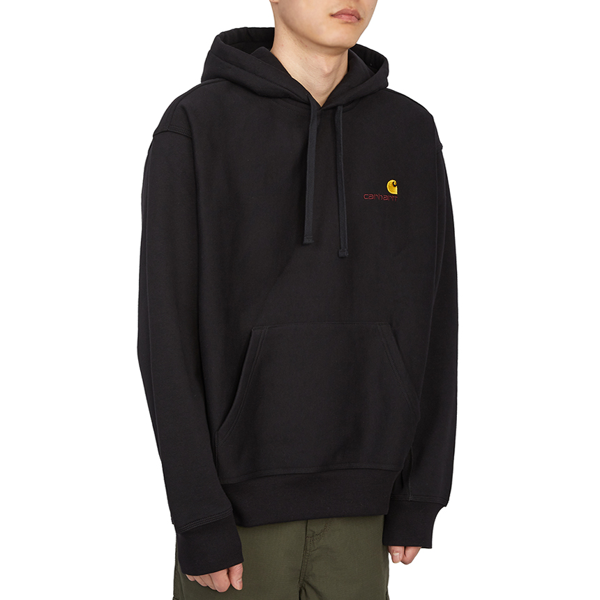 칼하트윕(CARHARTT WIP) 아메리칸 스크립트 남자 후드 기모 긴팔 맨투맨 티셔츠 루즈핏 I028279 89XX